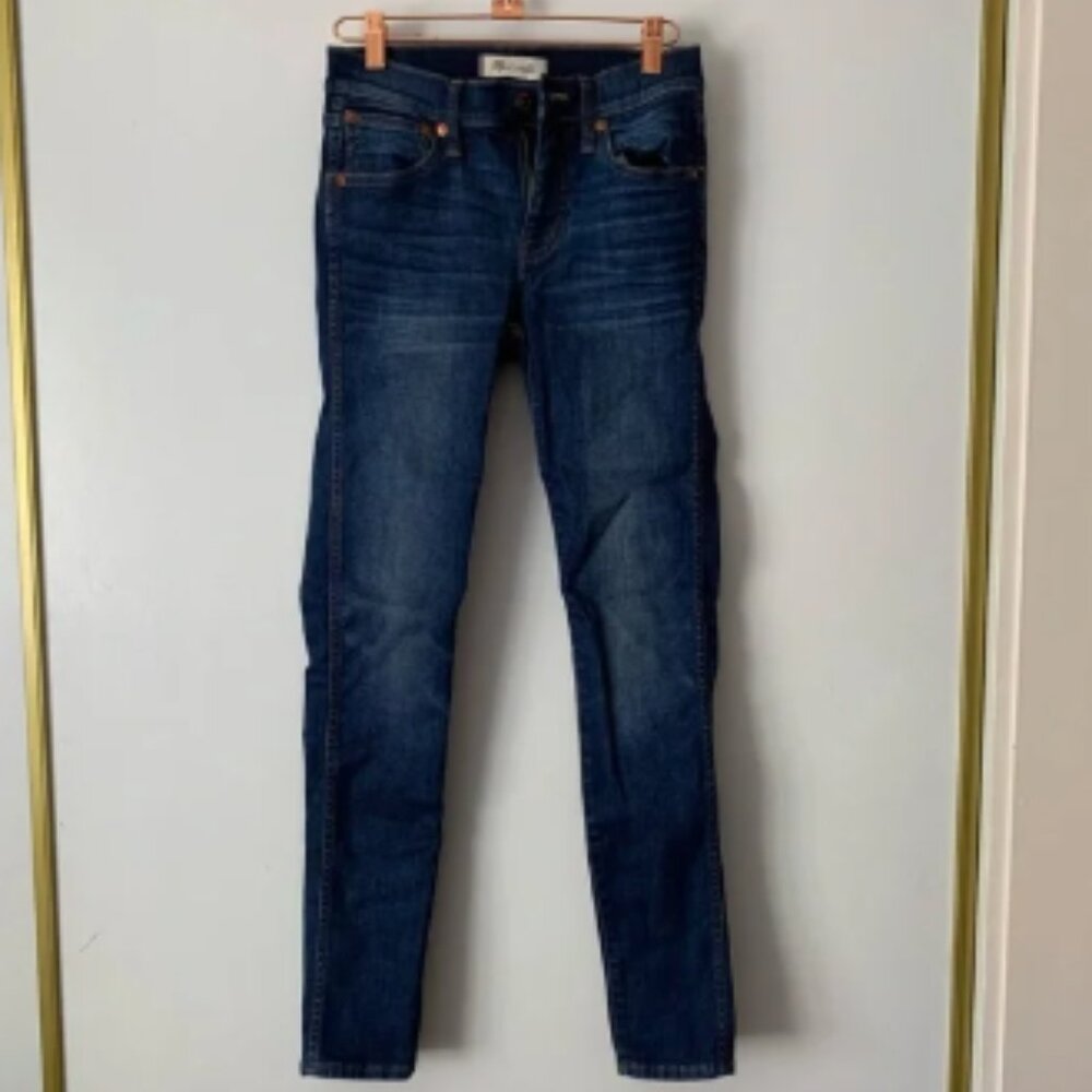 Madewell 9" High Riser Skinny Skinny Jeans in Atlantic